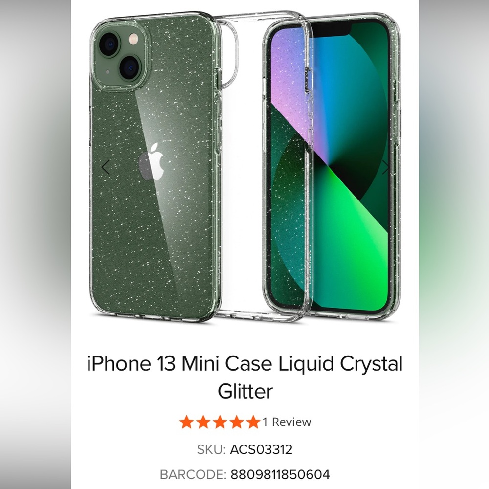 ✨Spigen iPhone 13 Mini Case Liquid Crystal Glitter BNIB - Sold Out Online!✨